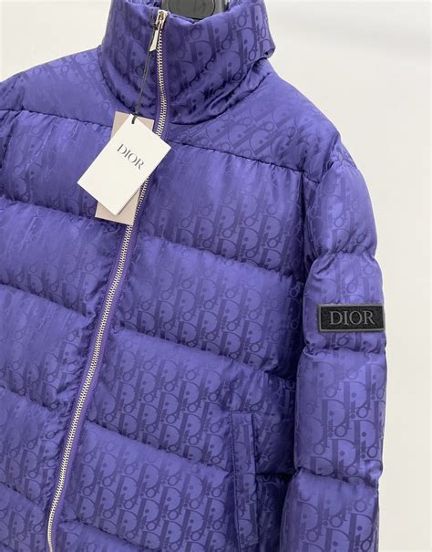 christian dior purple jacket|dior oblique down jacket.